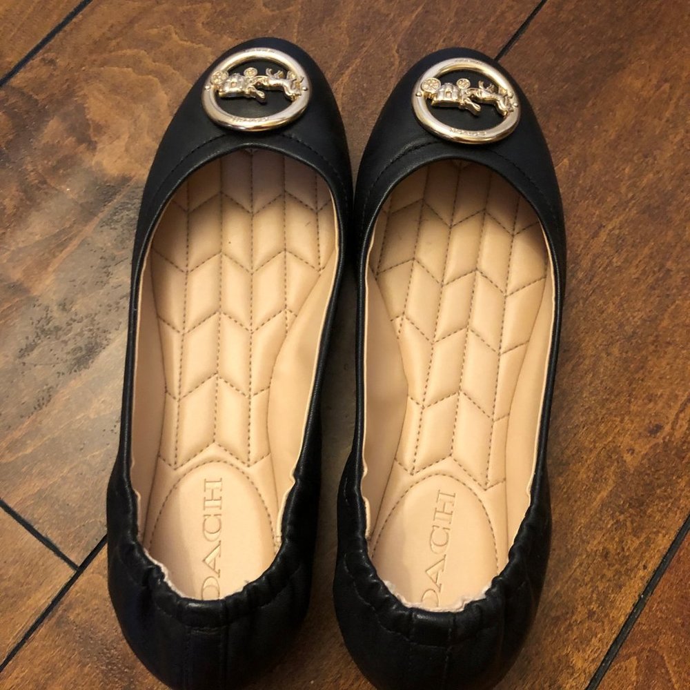 Coach Leather Ballet Flats, Size 6